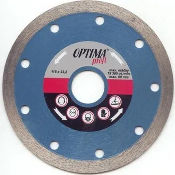 Brusný kotouč Diamantový kotouč na kachle a obklady OPTIMA Profi 115 DK