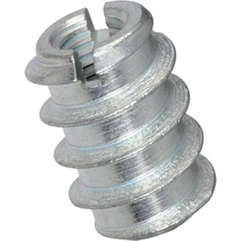 Spojovací materiál Závitová vložka Rampa® B do dřeva DIN 7965 B M6x12x15 DIN 7965B ZB 1101730; BM61215