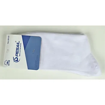 Pánské ponožky PESAIL Pánské bavlněné ponožky bílé Velikost: 44 - 47