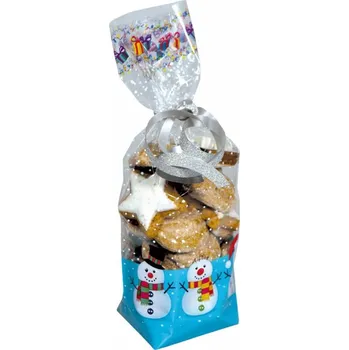 Forma na pečení ALVARAK GROUP a.s. Celofánový sáček malý - sněhulák - 11x21cm - 10ks