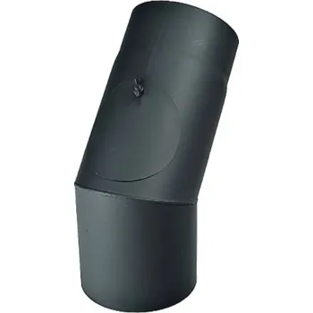 Kouřovod Kovo Kraus Koleno kouřovodu s čisticím otvorem 150 mm/45° x 1,5 mm