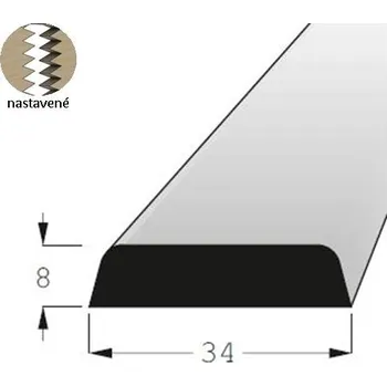 Stropní lišta Krycí lišta - K 3408 SM /200 nast.