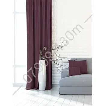 Závěs Zatemňovací závěsy Melír tmavá fialová - Blackout - 145x180cm P7909/130