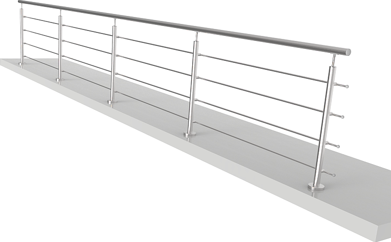 HK Zábradlí Nerezové rovné zábradlí 6000x900 KNRH4/6-2
