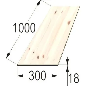 Příslušenství pro zahradní stavbu Spárovka SM 18x300 x 1000 průběžná A/B