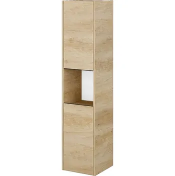 Koupelnový nábytek Dřevojas - Vysoká skříň BONO SVD2O 35 - D15 Nebraska / Úchytka T33 / D15 Nebraska / Levé 204358J