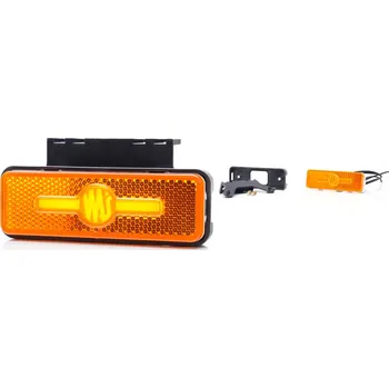 Přídavný světlomet Svítilna boční obrysová LED WAS W254/2033, 12-24V, s odrazkou