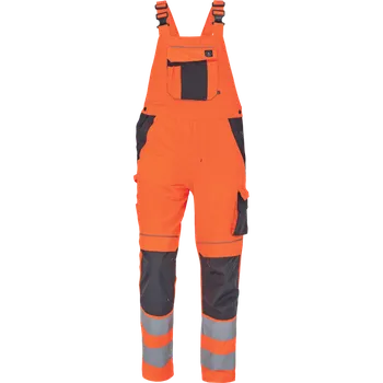 Pánské kalhoty ČERVA Kalhoty MAX VIVO HV s laclem 0353004190066 Oranžová 66