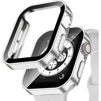 Luxusní Obal Na Apple Watch Serie 7/8 - 45 Mm Barva: Stříbrná-Lesklá
