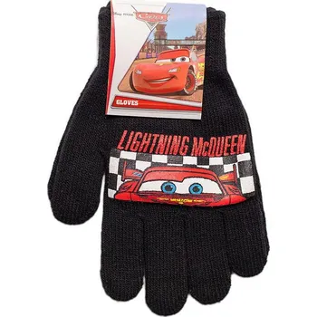 Čepice SUN CITY Rukavice CARS prstové černé uni 2-8let