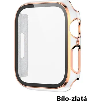 Luxusní Obal Na Apple Watch Serie 7/8 - 45 Mm Barva: Bílo-Zlatá