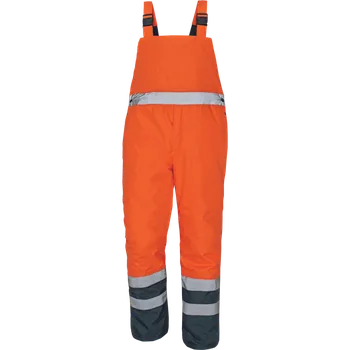 ČERVA Kalhoty PADSTOW s laclem HV 0302019090007 Oranžová 4XL