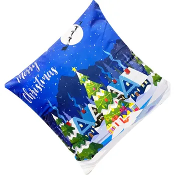 Povlečení Numberoplus Vánoční povlak na polštář 40x40 cm - Merry chrismas vánoční strom