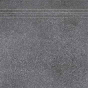 Dlažba Rako Form DCP34697, schodovka, tmavě šedá, matná, 30 x 30 x 0,8 cm