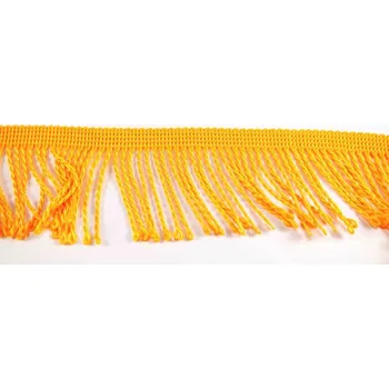 Třásně - oranžová - šíře 6 cm