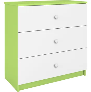 Komoda Komoda Babydreams 80 cm zelená
