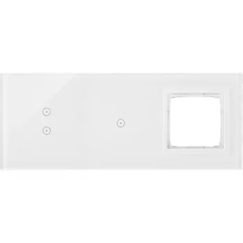 Elektrická zásuvka SIMON DSTR3310/70 Moduly s dotykovým panelem 3 perlová/bílá