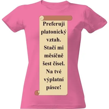Dámské tričko Tričko s potiskem Platonický vztah dámské