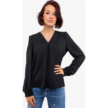 Dámská halenka Hailys dámská halenka Leyla dlouhý rukáv černá Velikost: S