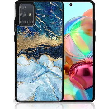 Pouzdro na tablet VSECHNONAMOBIL 50581 MY ART Ochranný obal Samsung Galaxy A71 -BLUE MARBLE (141)