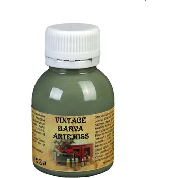 Výtvarná barva ARTEMISS Křídová vintage barva Vyberte velikost: 110g, Vyberte odstín: V102 tmavá olivová