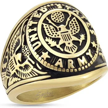 Prsten Šperky4U Pánský ocelový prsten US Army Seal - velikost 67 - OPR0127-67