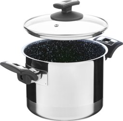 KOLIMAX Hrnec CERAMMAX PRO COMFORT s poklicí, průměr 18 cm, objem 3.0 l, keramický povrch černý granit