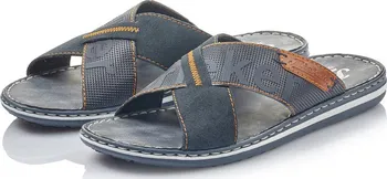 Pánské pantofle Rieker 21098-14 modré 42