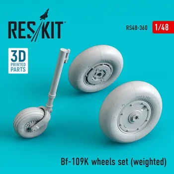 Plastikový model Reskit 1/48 Bf-109K wheels set (weighted)