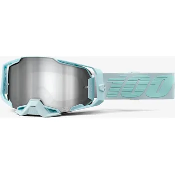 Motocyklové brýle A Motokrosové brýle 100% ARMEGA FARGO se stříbrným zrcadlovým sklem