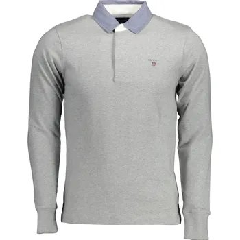 Pánské tričko GANT Polokošile s dlouhým rukávem Grigio S