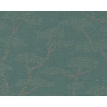 Tapeta Vliesová tapeta stromy zelená 387412 / Tapety na zeď 38741-2 Nara (0,53 x 10,05 m) A.S.Création