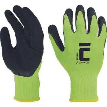 Pracovní oblečení ČERVA EXPORT IMPORT a.s. SALANGANA Pracovní Rukavice Povrstvené, Zelené, Vel 11