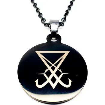 Vojenské psí známky HeLLTag - náhrdelník - Sigil of Lucifer - CT Black