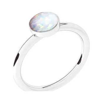 Šperk NUBIS® Stříbrný prsten s opálem - velikost 52 - NBP42-OP17-52