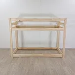 Adeko Domečková palanda z borovicového dřeva Mila DMP, 80 x 180 cm, Hnědá