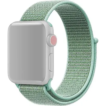 Řemínek na hodinky Řemínek pro Apple Watch 42mm / 41mm / 40mm / 38mm - nylonový - mátově zelený