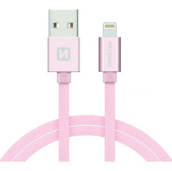 Datový kabel Lightning pro iPhone 2m růžový