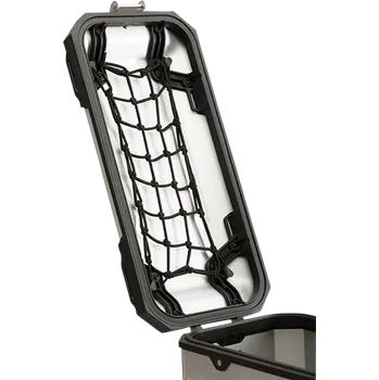 Zavazadlo na motocykl Síťka/pavouk do víka pro boční kufr obsah 45 litrů SW-MOTECH TRAX ADV SIDE CASE LID NETS barva černá, 1 kus (síť do víka pro hliníkový kufr TRAX ADV, velikost: 28,0 x 20,0 cm )