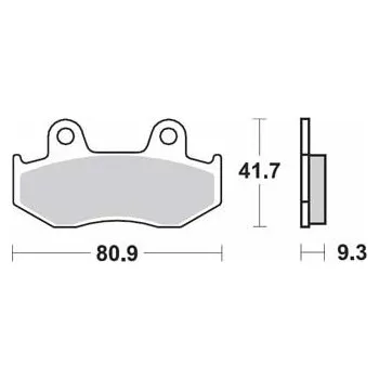 Brzda pro motocykl Brzdové destičky MR3 přední HONDA SH 125 rok 02-08