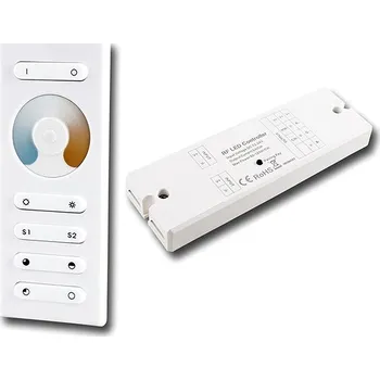 vypínač a zásuvka McLED Sada RF ovladač - CCT, 1 zóna, bílý + přijímač