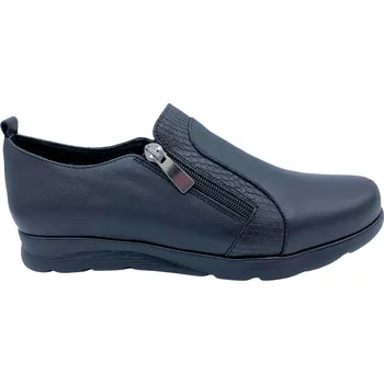 Dámské polobotky Dámské kožené mokasíny MISSTIC 7531 černé Velikost: 39 (EU)