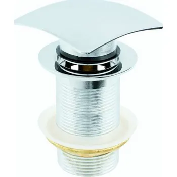 Sifon Hydroland Umyvadlová výpusť čtvercová bez přepadu HYD K.KKD-KW.BP Click-Clack čtverec