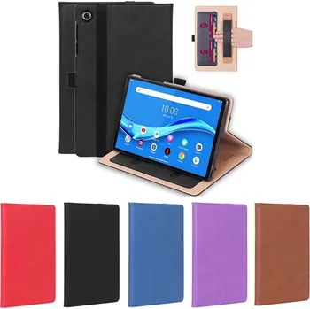 Pouzdro na tablet Luxusní Pouzdro Lenovo Tab M10 (2Nd) S Kapsami Barva: Hnědá