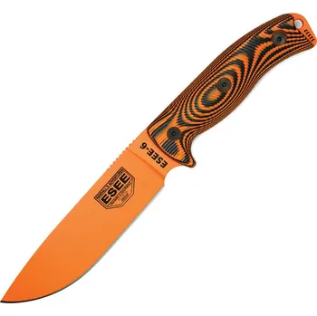 lovecký nůž ESEE Model 6 3D Orange Sheath Black