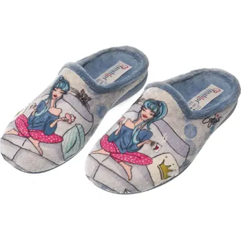 Dámské pantofle Dámská domácí obuv 5359002 SHOESY šedá Barva: šedá, Velikost: 40