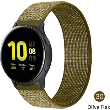 Příslušenství k chytrým hodinkám Nylonový Pásek Na Hodinky 20 Mm - Řemínek Varianta: Olive Flak 30