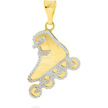 Přívěsek Zlatý přívěsek kolečková brusle