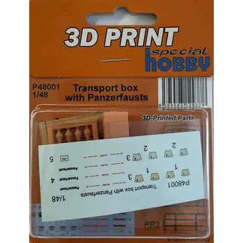 Plastikový model 1/48 Transport box with Panzerfausts