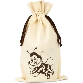 H. Holtermann Pytlík na sklenici medu ApiSina s motivem "včelka"